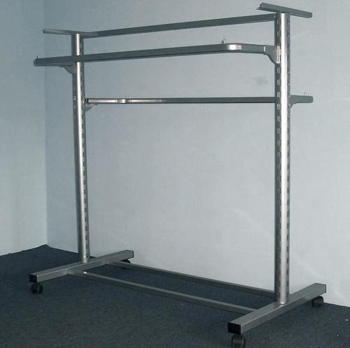 Stojak dwustronny z możliwością założenia półki