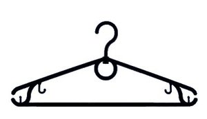 Wieszak prosty duży